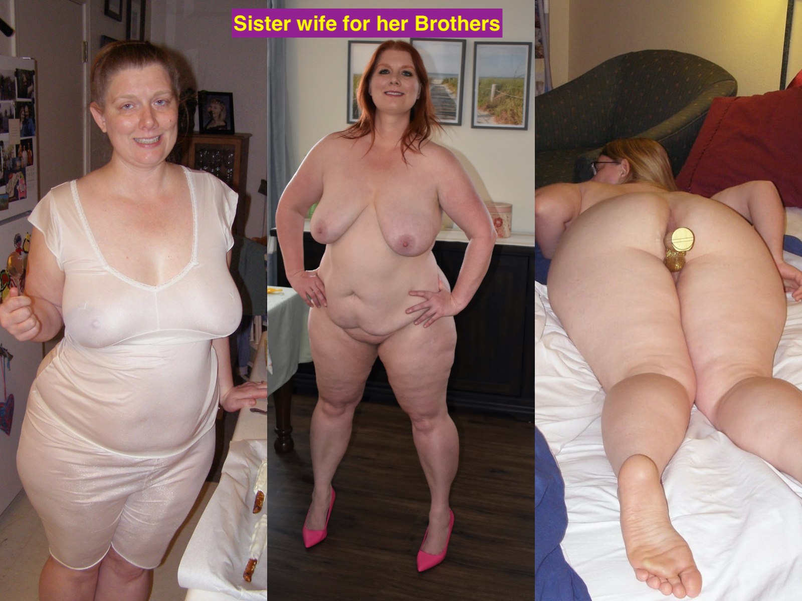 LDS, BBW, Clara, shares her ass, hubby,&amp; Sister — 32