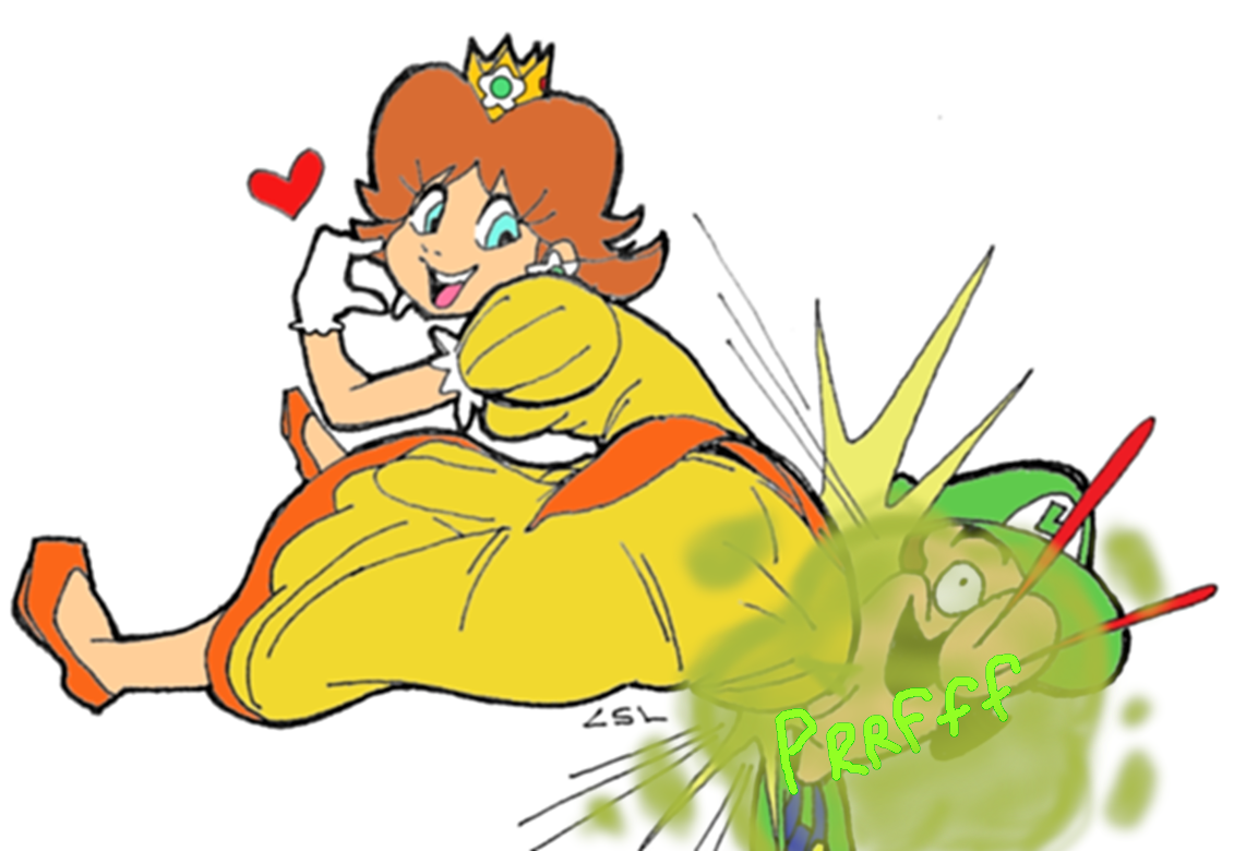 Princess Daisy Farting and Pooping — 36
